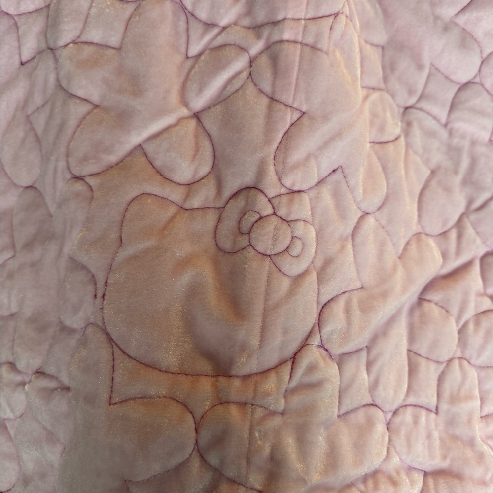 Hello Kitty Blush Pink Quilted Bedding (new, only taken out to take pictures)